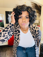 Leopard Print Longline Cardigan