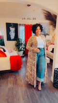 Plush Leopard Cozy Cardigan