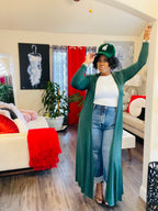 Emerald Flow Longline Cardigan