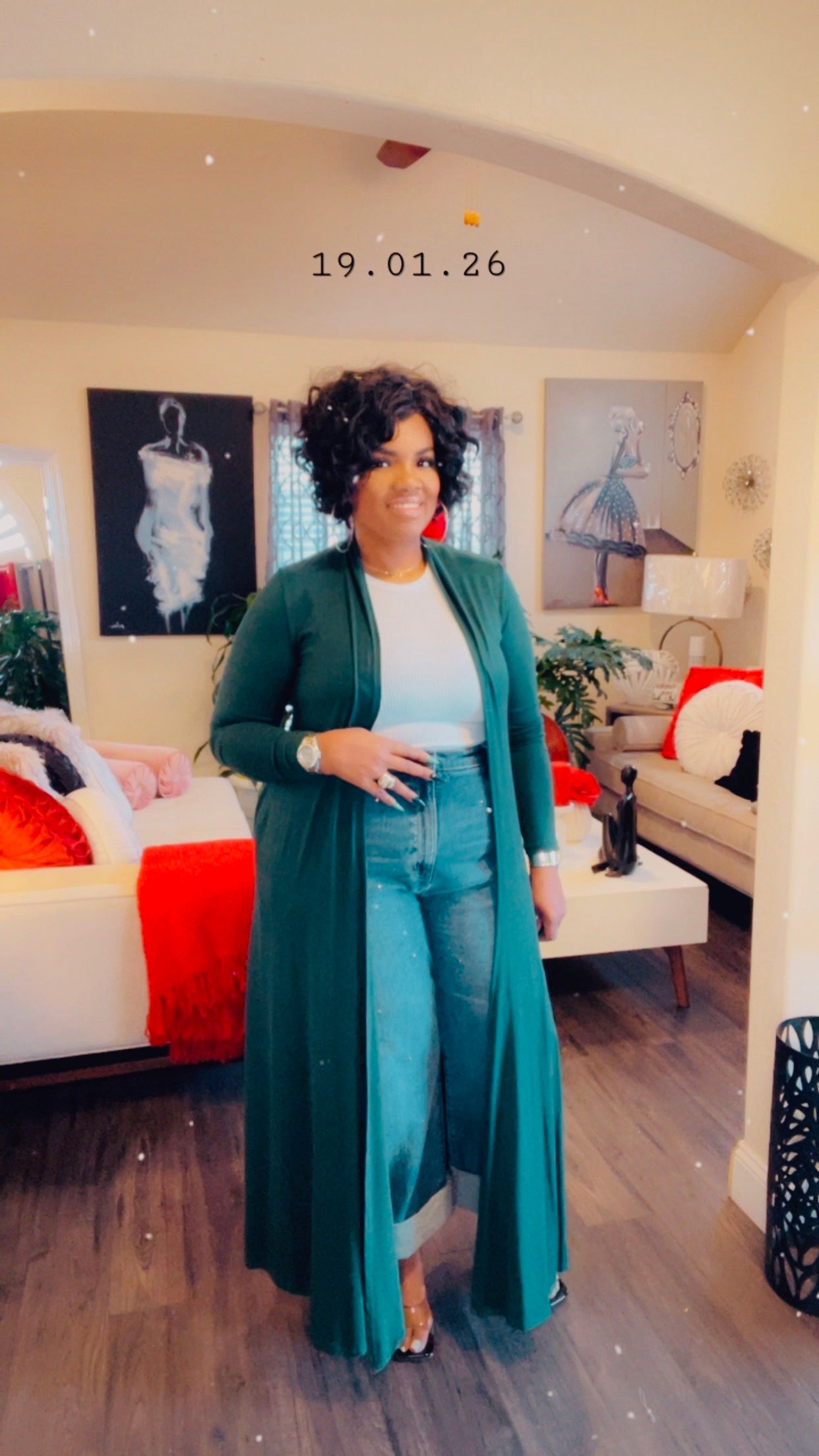 Emerald Flow Longline Cardigan