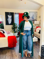 Emerald Flow Longline Cardigan