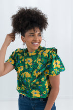 Floral Ruffle Summer Top