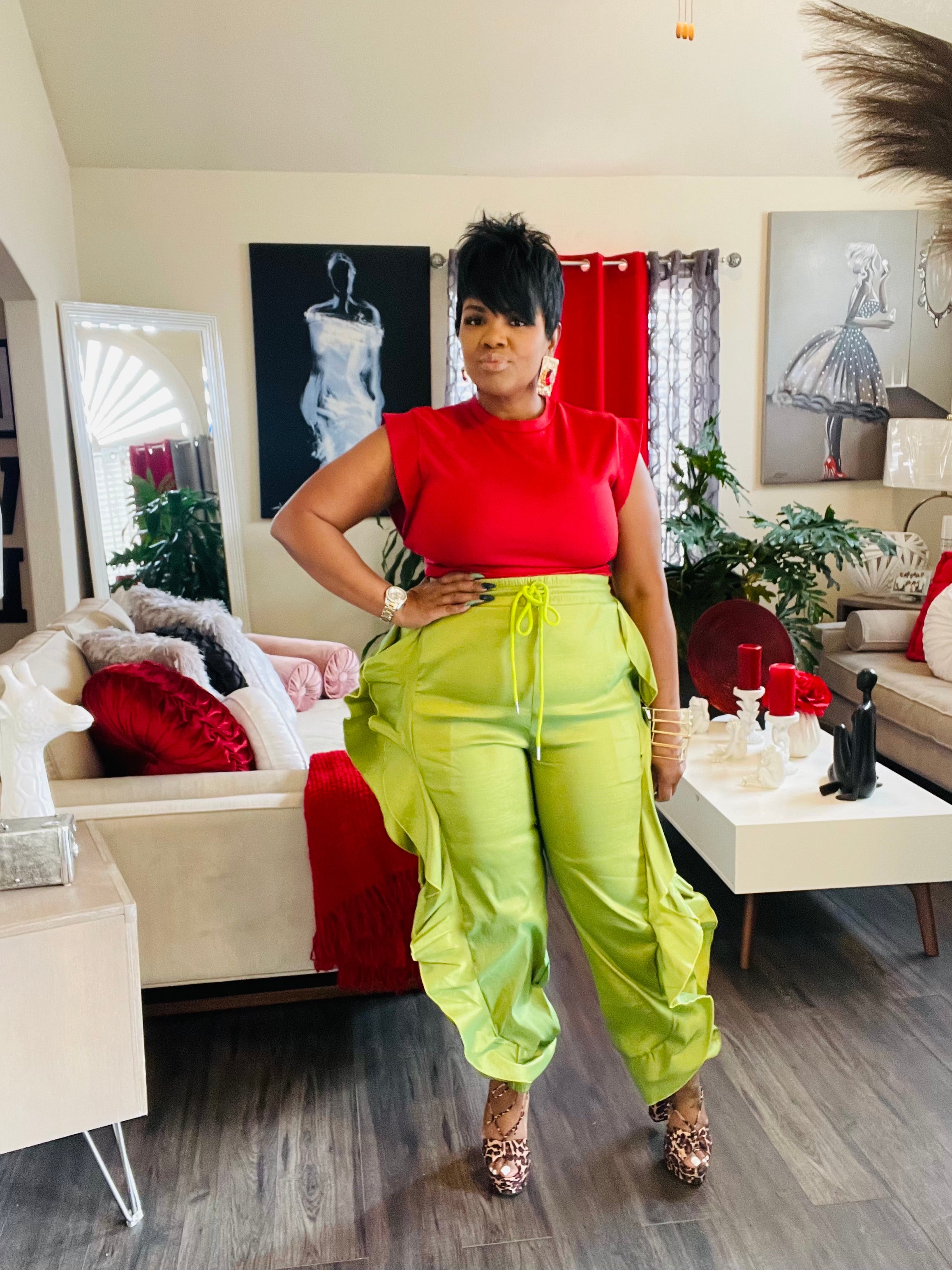 Chic Flow Ruffle Jogger Pants
