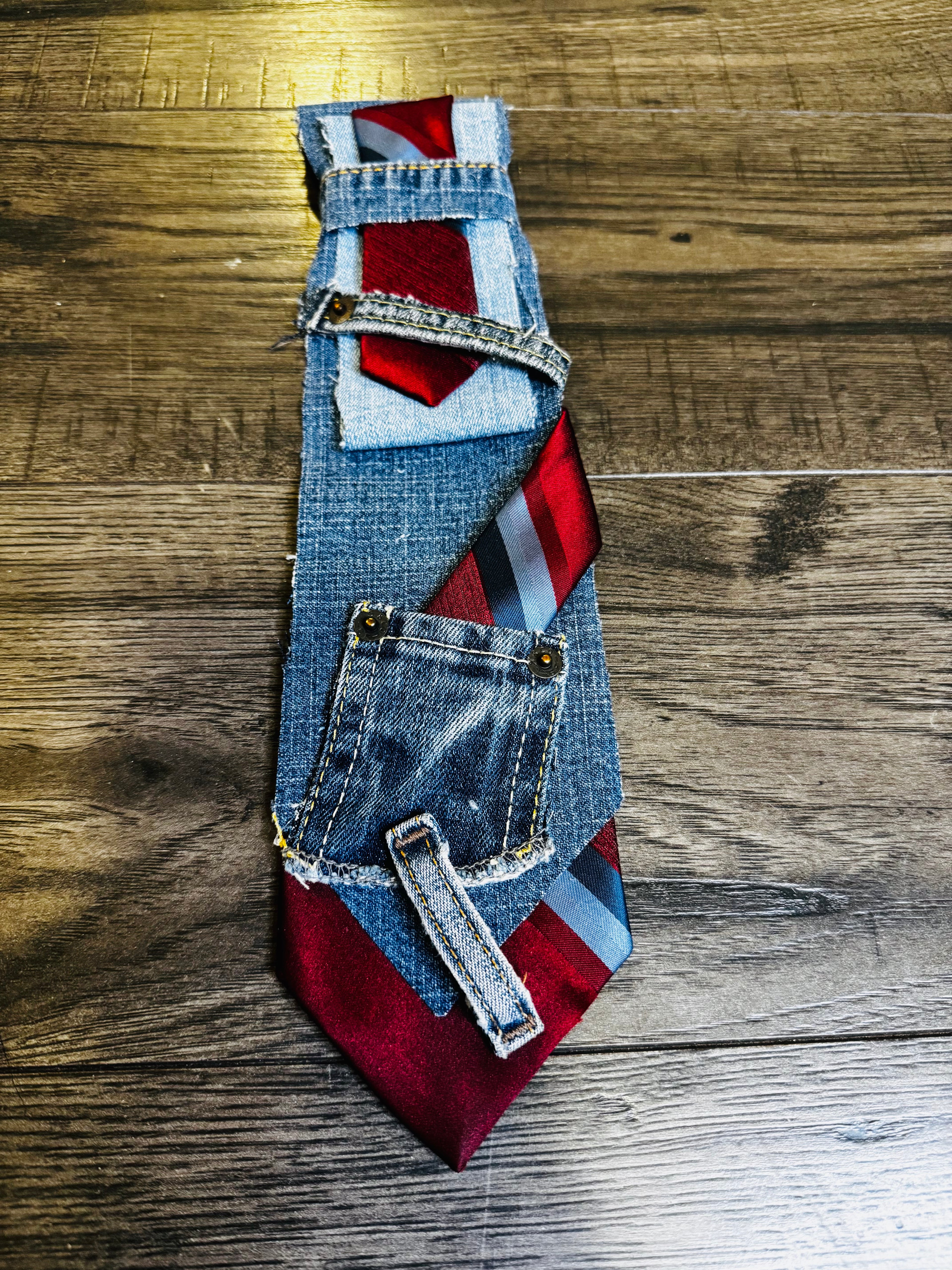 Recycle Denim Tie