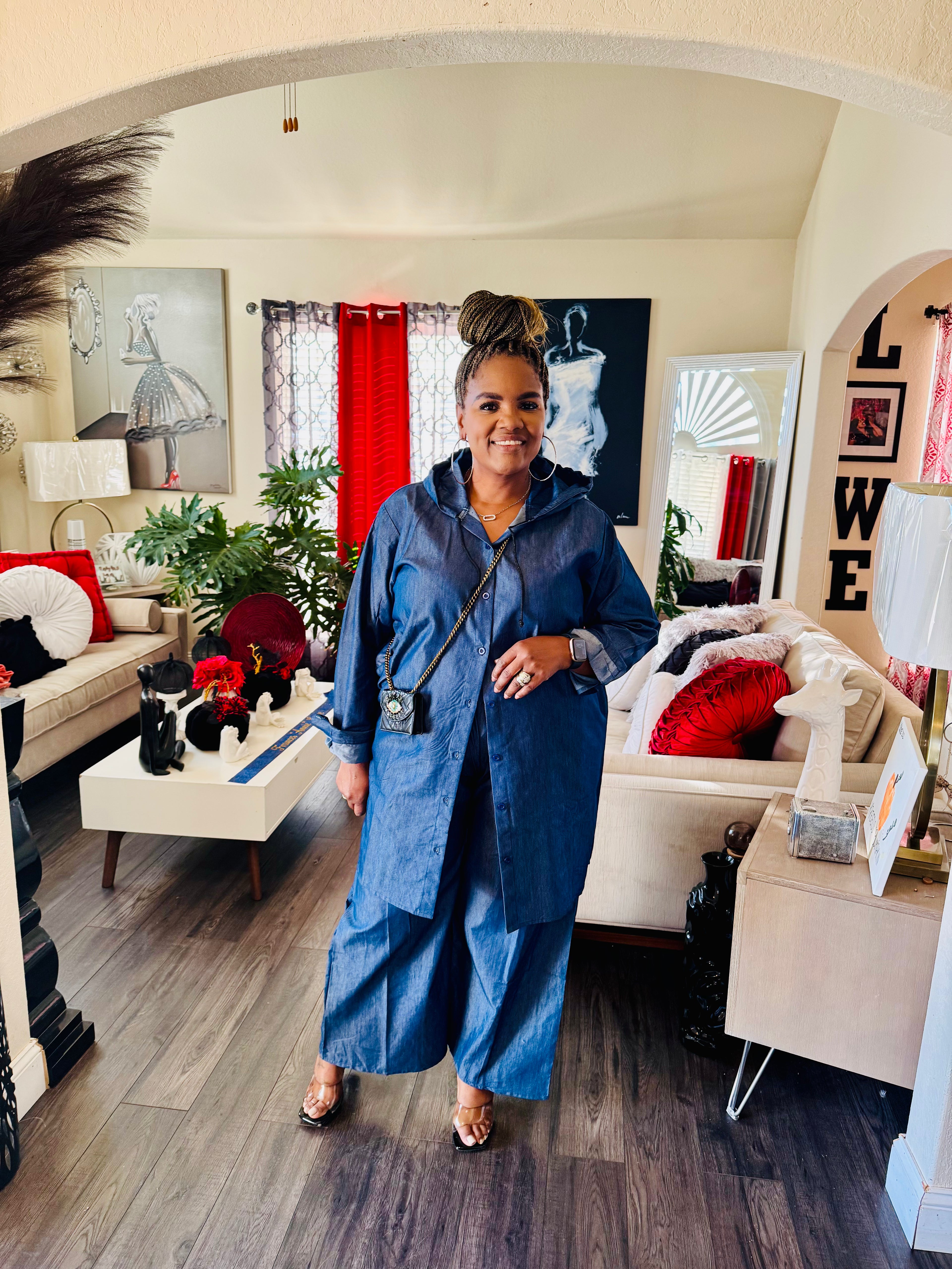 Denim Oversized two Piece