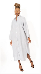 Grace Linen Shirt Dress