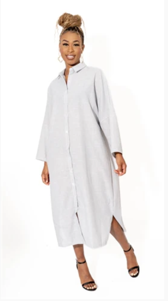 Grace Linen Shirt Dress