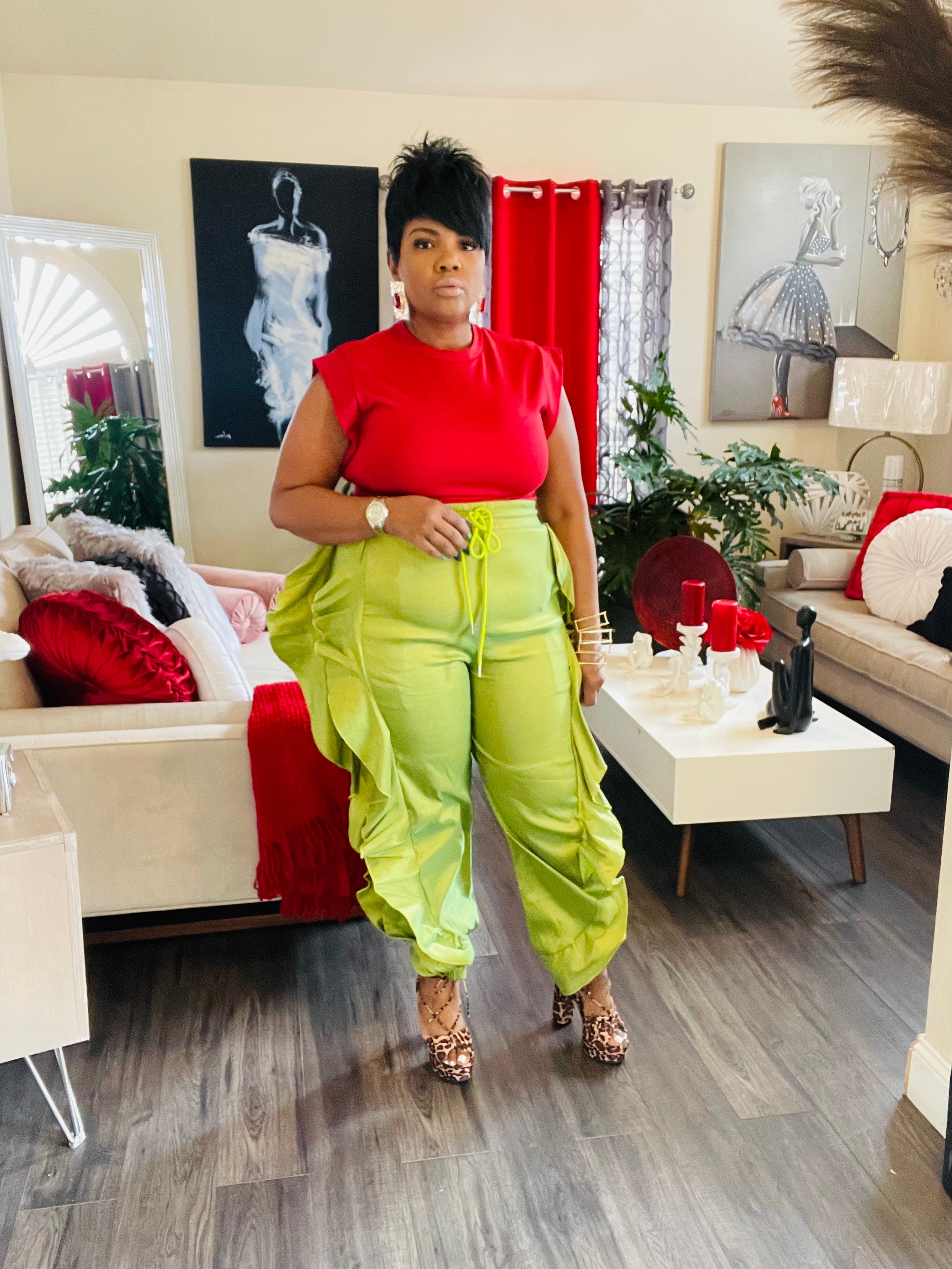 Chic Flow Ruffle Jogger Pants